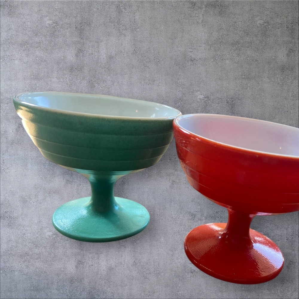 Mid century modern parfait dish